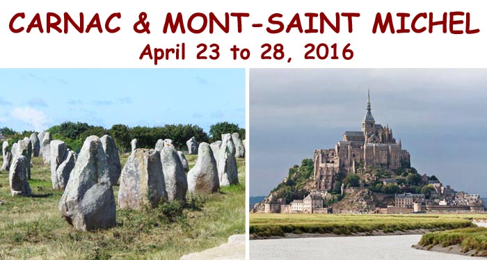 Carnac Mont Saint Michel tour