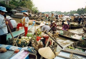 Vietnamese floating market