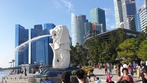 Merlion statue, Singapore