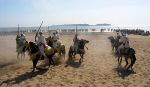 Berber horsemen show